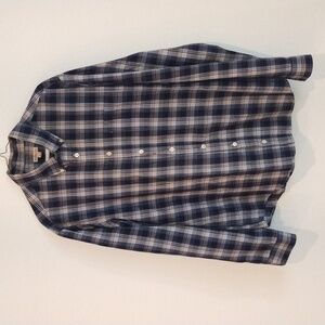 Men's Merona plaid lightweight long sleeve shirt